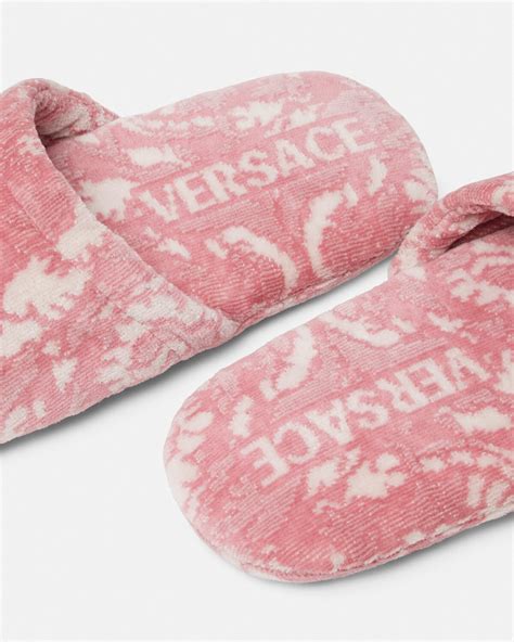 versace barocco print slippers heren|goedkope slippers heren.